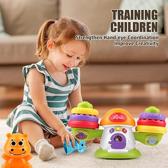 Stack&Balance Teeter Totter, Multicolor Stacking Toys, Educational Activity Set - Picture 5 of 5